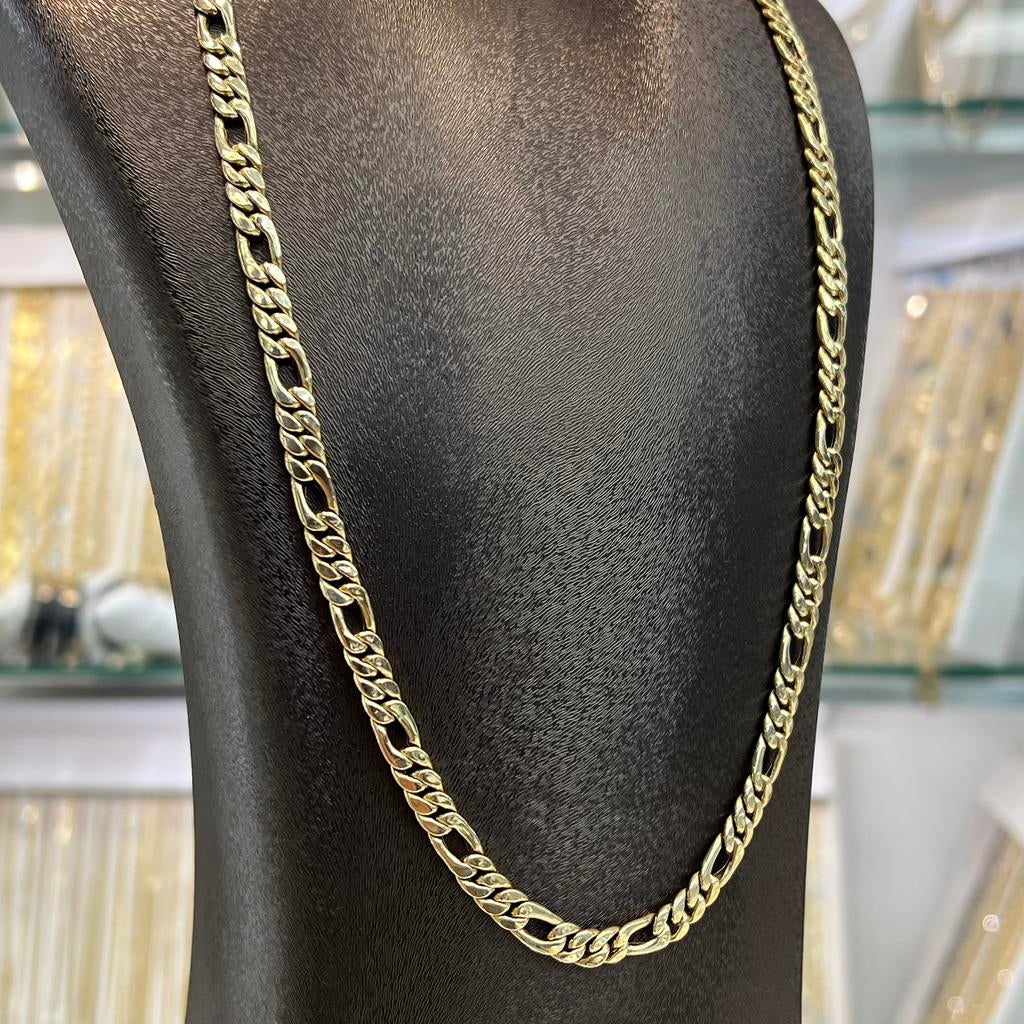 14k gouden ketting figaro schakel, Ophalen of Verzenden, Nieuw, Goud