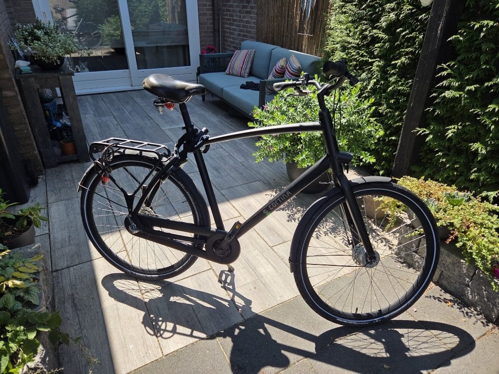 Cortina Tide fiets Heren 28 inch 61cm ND3 - Jet Black ZGAN, Versnellingen, Zo goed als nieuw, 61 tot 65 cm, Trommelrem