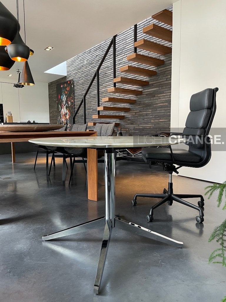 Knoll Florence marmeren tafel eettafel Calcatta marmer staal, Huis en Inrichting, Tafels | Eettafels, Waterstad 23, High-end Furniture
