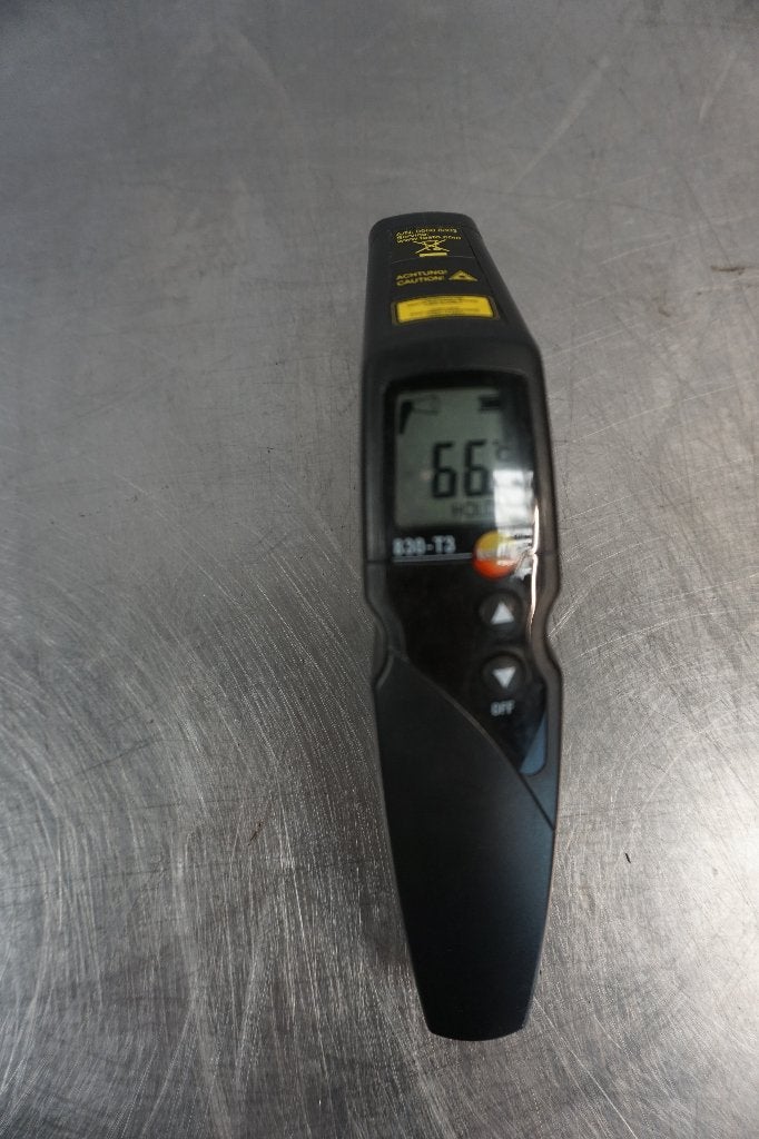 Testo 830 T3 - geeft temperatuur niet goed weer, Ophalen, Gebruikt, Temperatuur