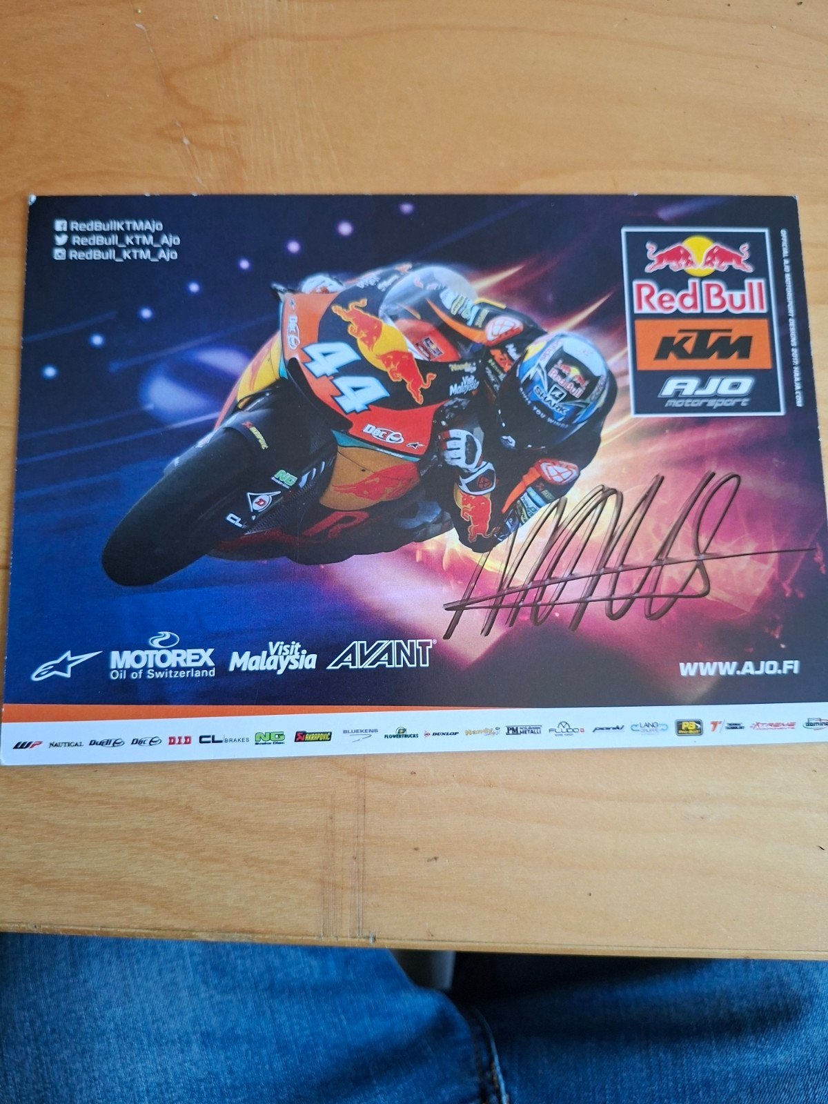 Gesigneerde Miguel Oliveira foto, Ophalen of Verzenden, Zo goed als nieuw, Motoren