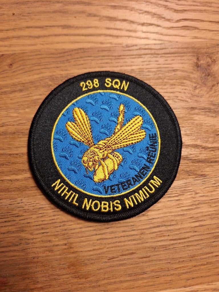 298 Squadron Veteranen Reünie KLu Patch, Verzamelen, Militaria | Algemeen, Luchtmacht, Embleem of Badge, Nederland, Ophalen of Verzenden