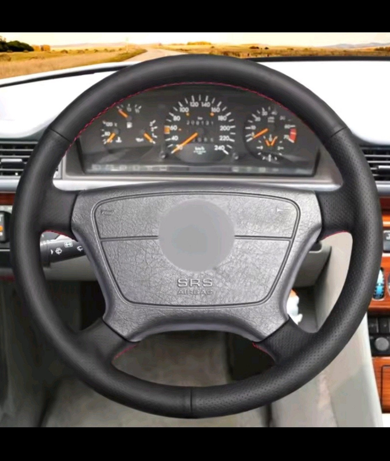 Mercedes W201 W124 W140 r129 Stuur Bekleden Op Maat, Auto-onderdelen, Ophalen of Verzenden, Gereviseerd, Mercedes-Benz