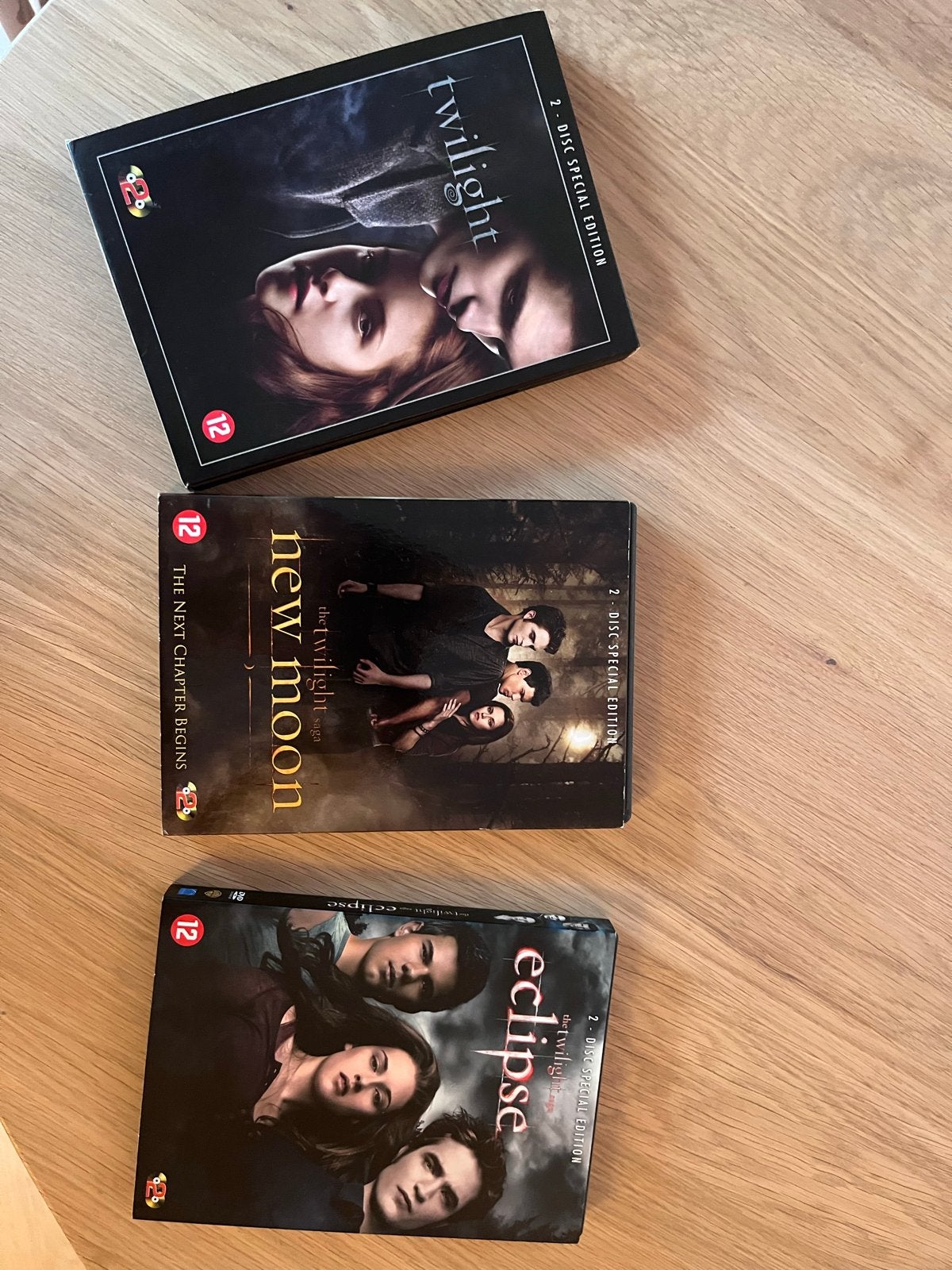 Twilight Saga DVD's: Twilight, New Moon, Eclipse, Nederlands, Ophalen of Verzenden, Vanaf 12 jaar, Inclusief doosje
