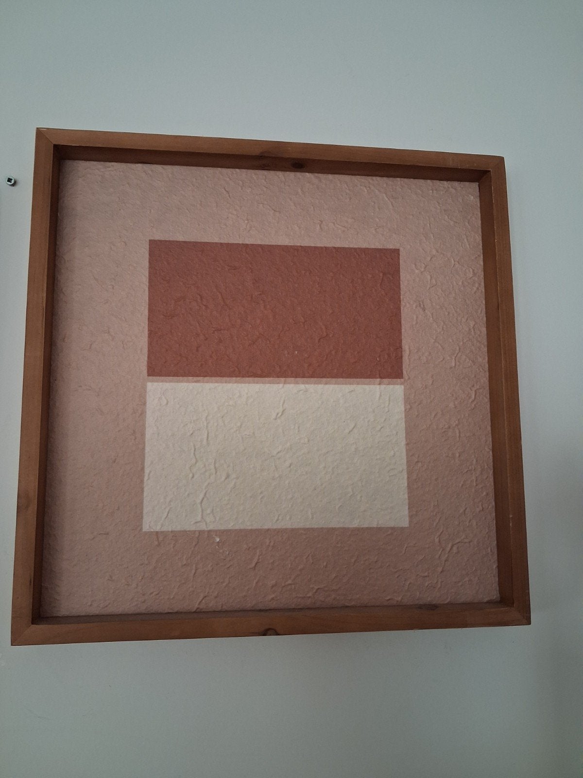 Schilderij oudroze/lichtroze met houten lijst, Ophalen