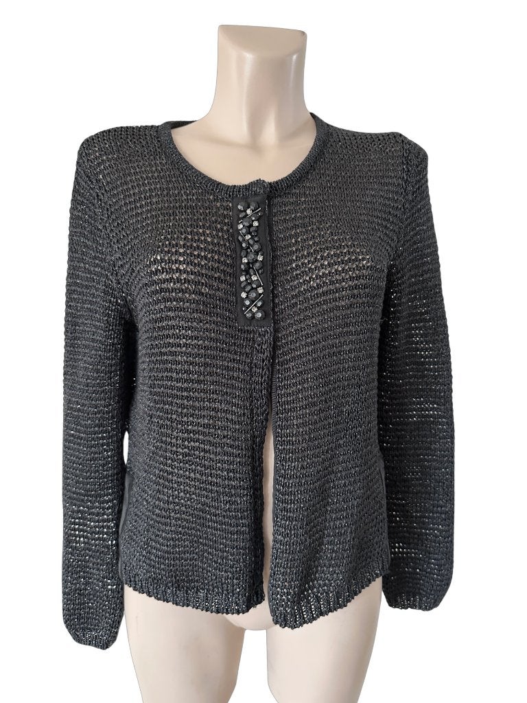 Luisa Cerano vest M, Maat 38/40 (M), Zwart, Ophalen of Verzenden, Zo goed als nieuw