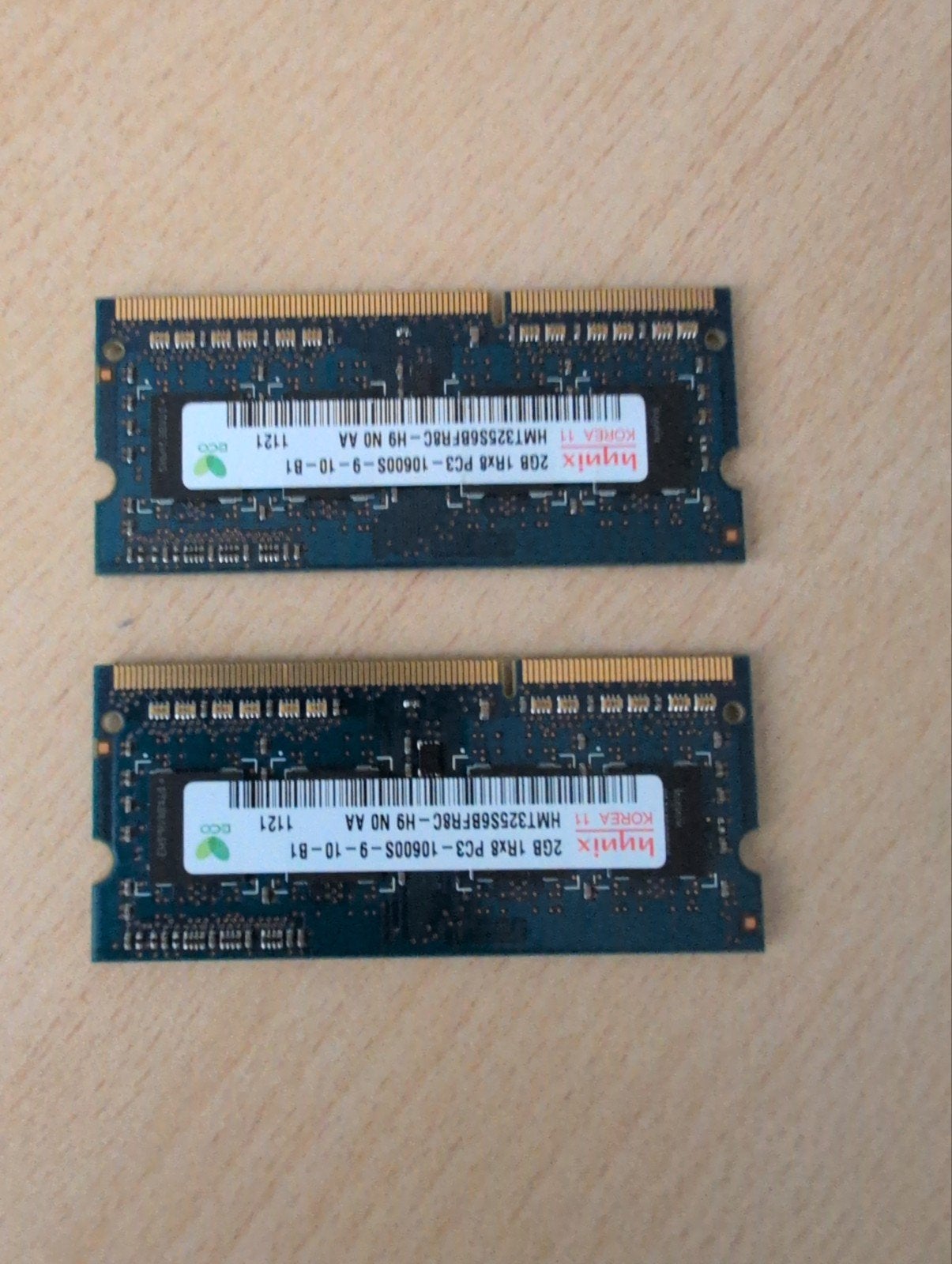 DDR3 4GB RAM Geheugen voor Laptop (2x 2GB), Computers en Software, RAM geheugen, Gebruikt, DDR3, Ophalen of Verzenden, Laptop