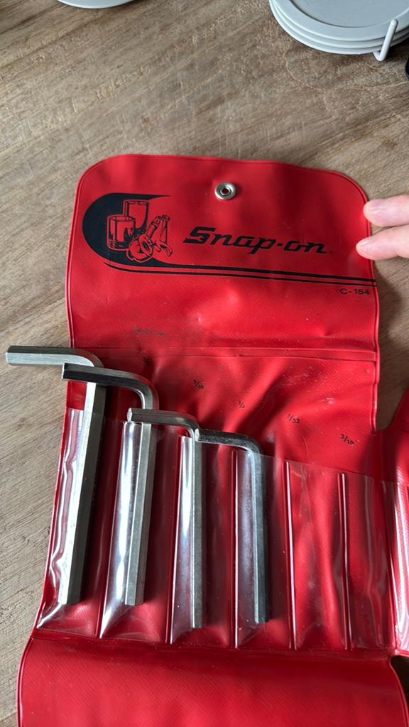 Snap-on C-154 inbusset - Incompleet, Ophalen of Verzenden, Gebruikt