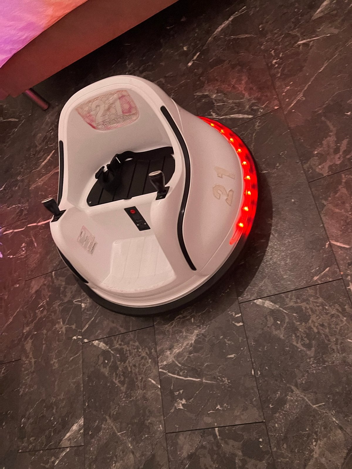 Witte Smart Toy Bumper Car met LED-verlichting, Ophalen of Verzenden, Zo goed als nieuw