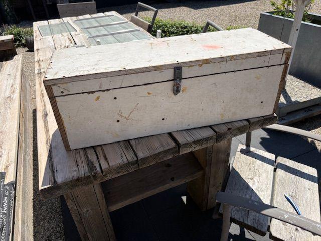 houten box kist gereedschapskist, Doe-het-zelf en Verbouw, Gereedschapskisten, Ophalen, Gebruikt