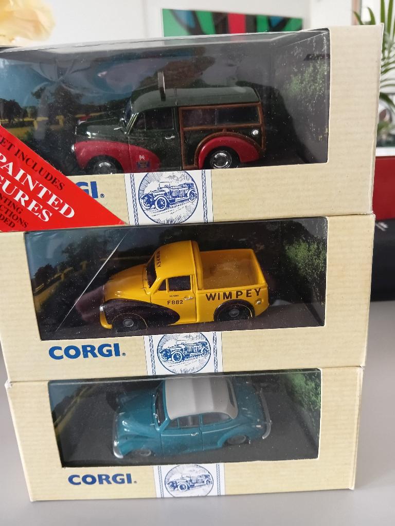 3 maal Corgi Morris, Ophalen of Verzenden, Zo goed als nieuw, Auto, Corgi