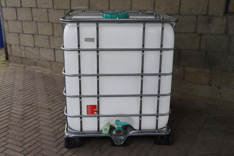 IBC Tank 1000 liter, Tuin en Terras, Regentonnen, 150 liter of meer, Ophalen, Zo goed als nieuw