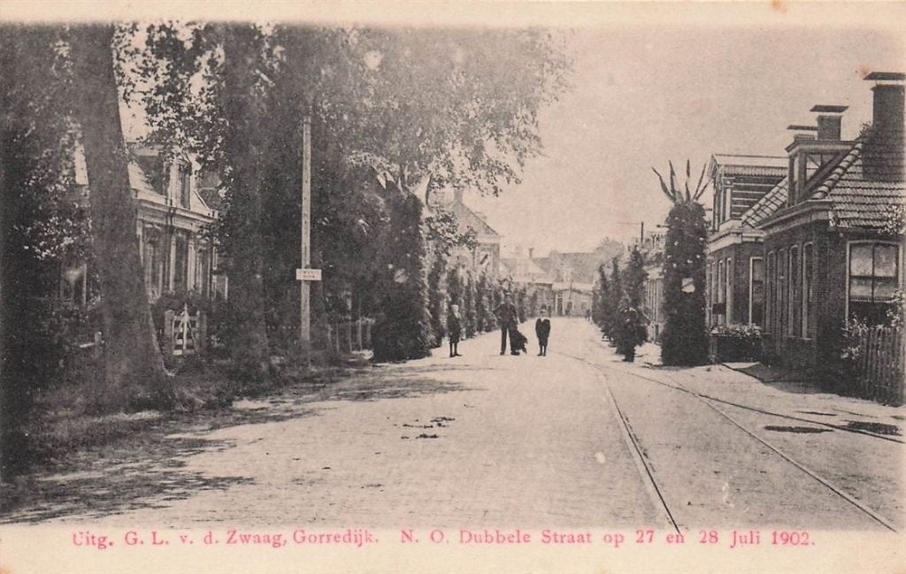 703-025-029 Gorredijk N O Dubbele Straat, Verzenden, Voor 1920, Friesland