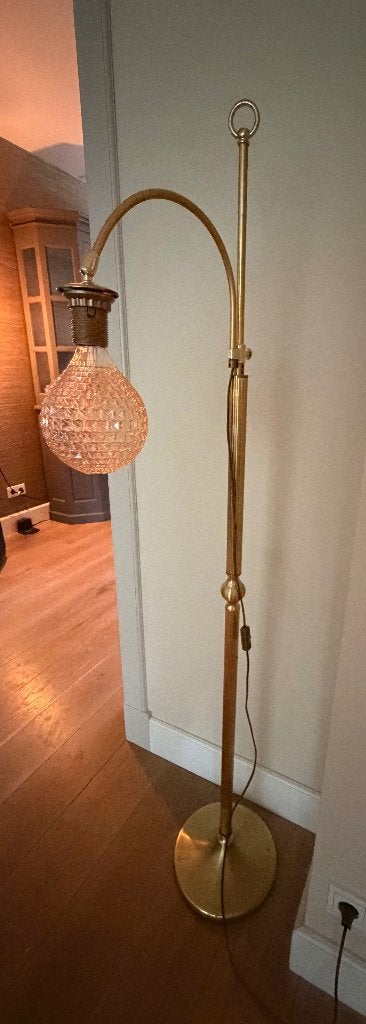 Antieke messing lamp, Ophalen
