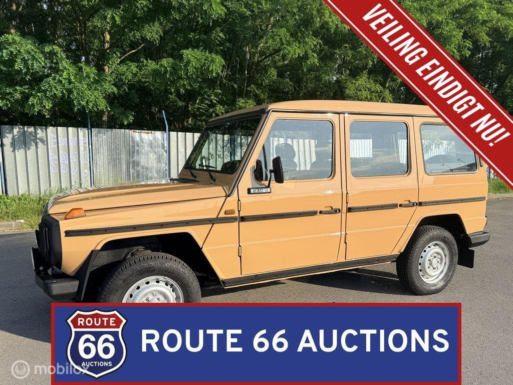 Mercedes-Benz 230 G | 1983 | Route 66 Auctions, Overige carrosserieën, Zwart, Mercedes-Benz, Bedrijf