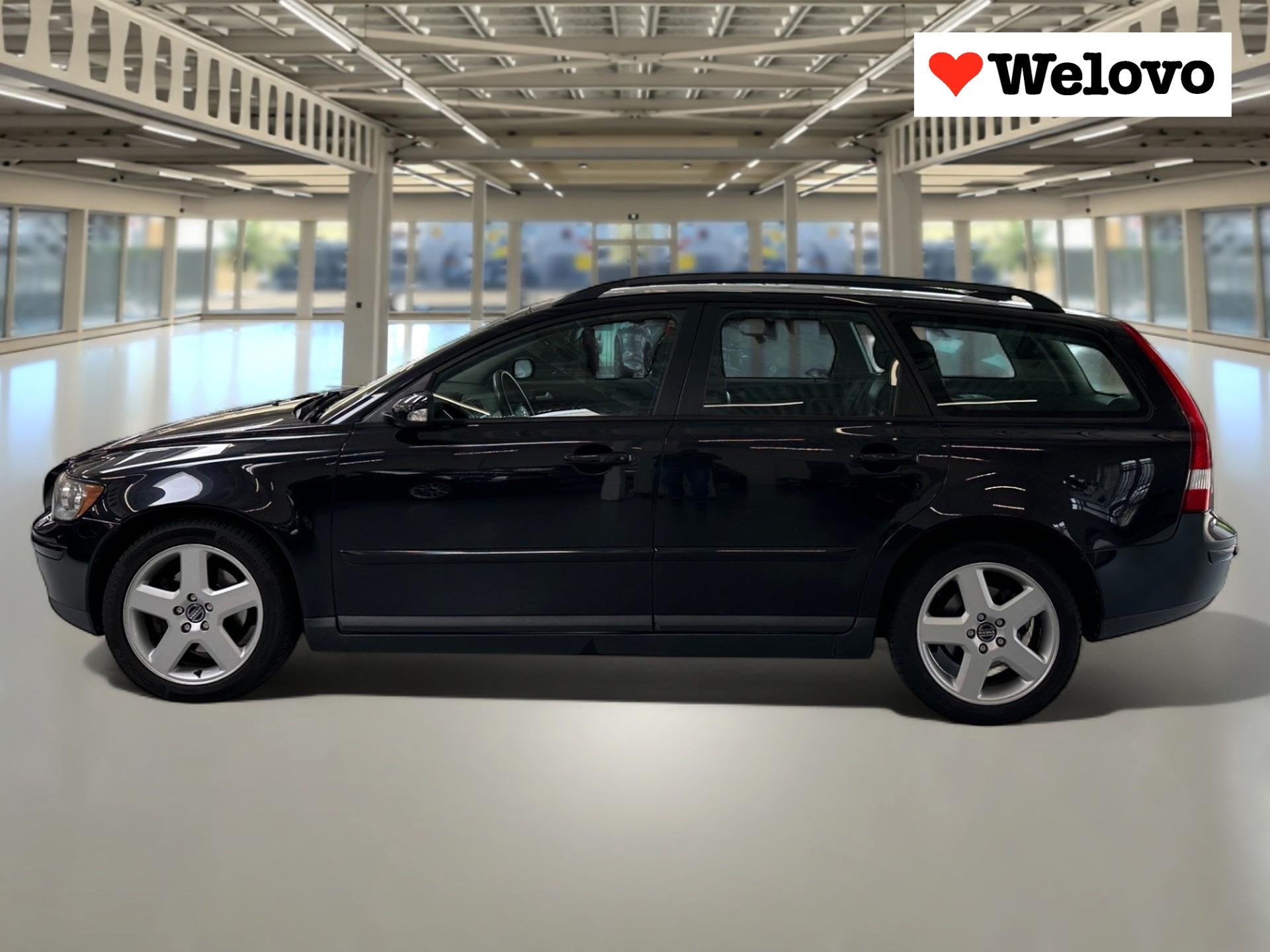 Volvo V50 2.4 Leder, verwarmde stoelen automaat, garantie..., Auto's, Volvo, Stof, Gebruikt, Zwart, 700 kg