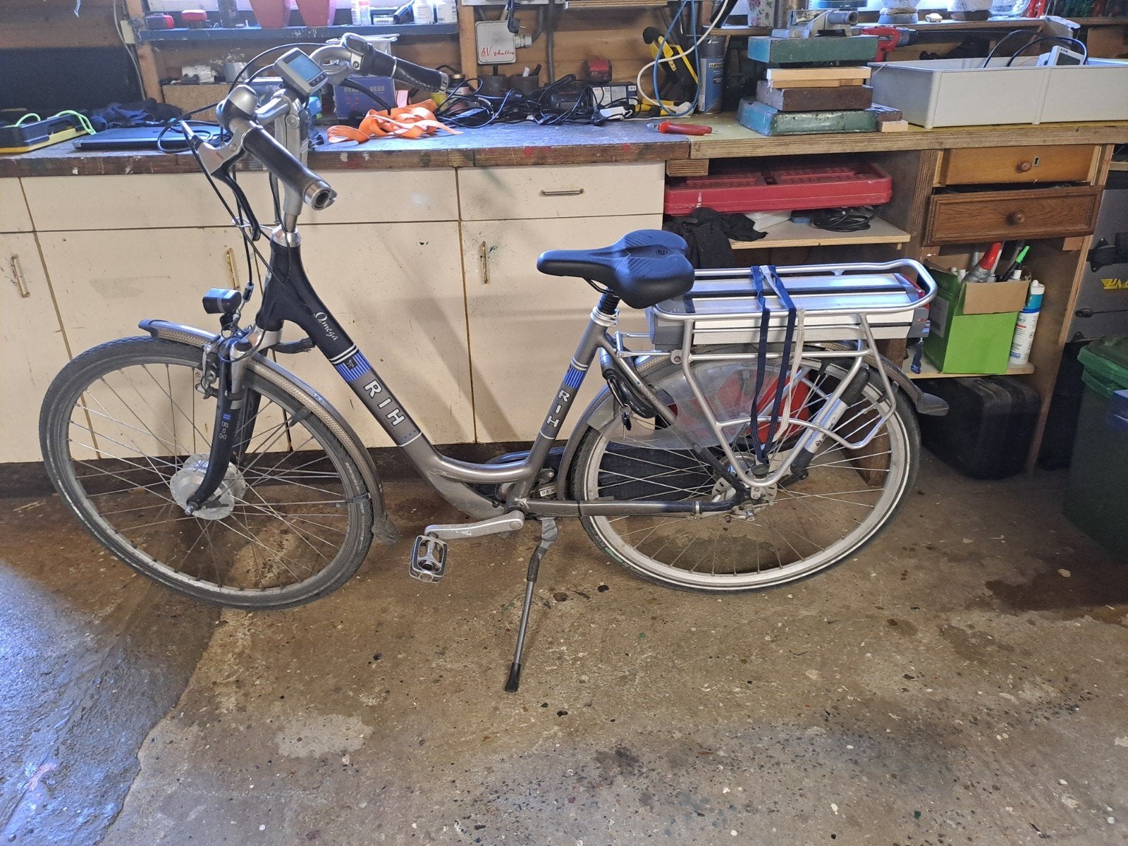 RIH Omega E-bike met 160 km bereik, Fietsen en Brommers, Elektrische fietsen, Gebruikt, 51 tot 55 cm, 50 km per accu of meer, Ophalen