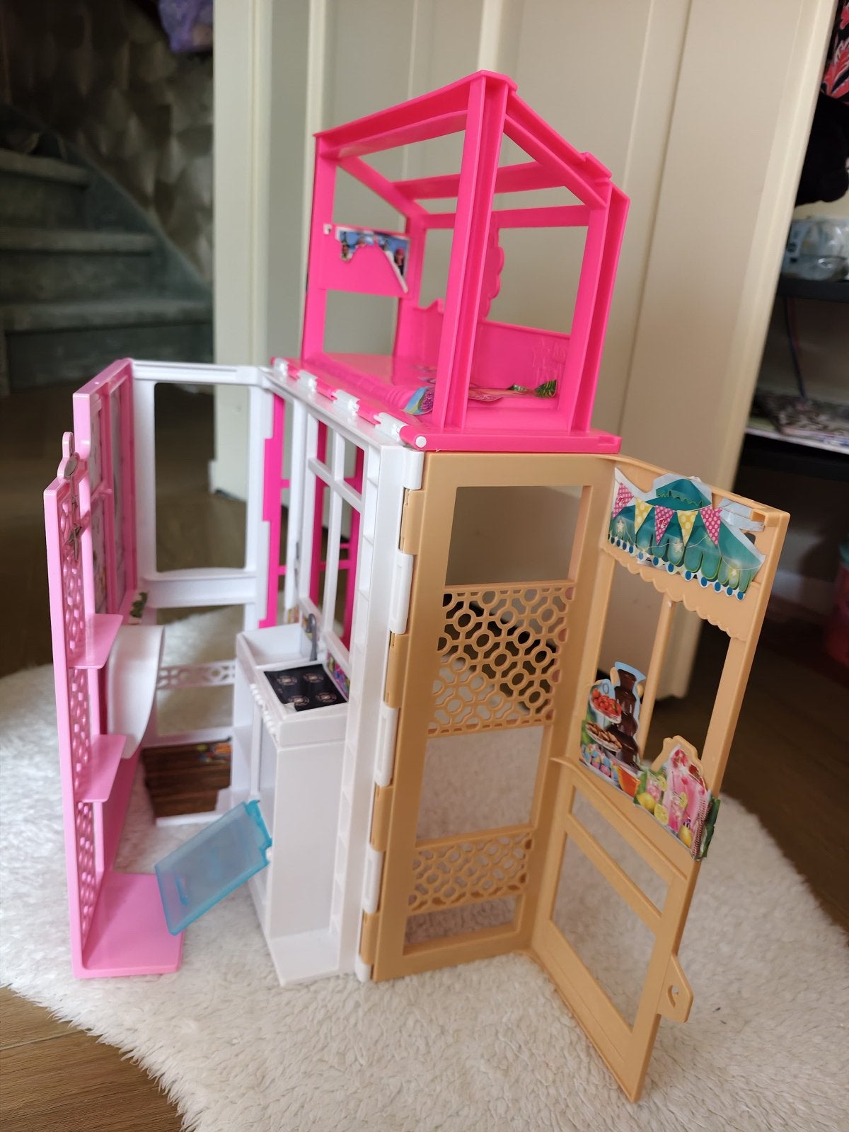 Barbie Droomhuis Speelhuis - Compact en Draagbaar, Ophalen, Gebruikt, Meisje