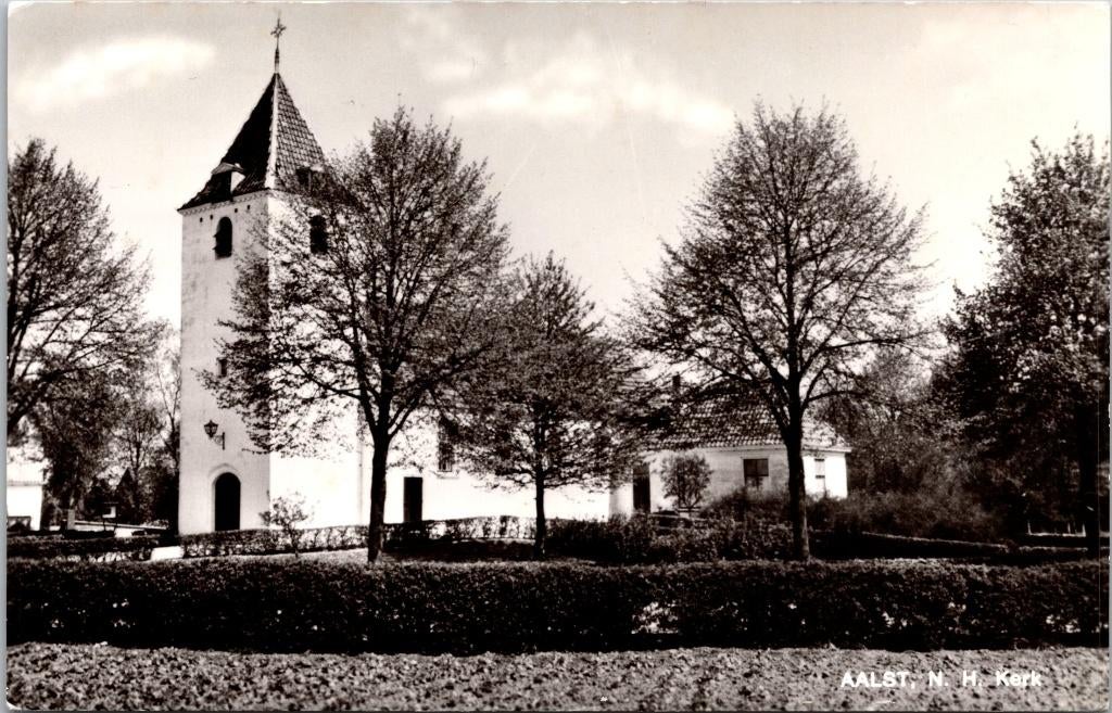 Aalst 8 ansichtkaarten verzorgingsflat kerk beeldje mie ..., Verzenden, 1960 tot 1980, Ongelopen, Gelderland