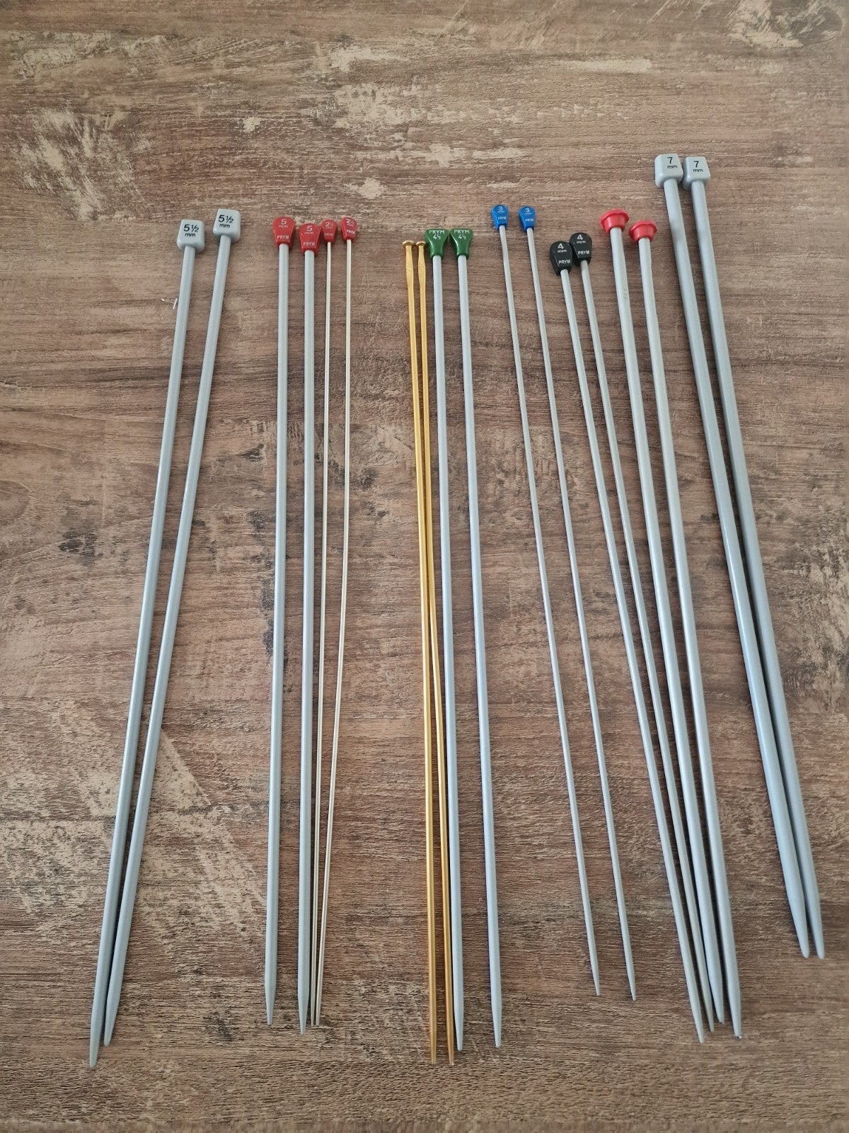 Breinaalden metaal set 2.5mm t/m 7mm, Ophalen of Verzenden