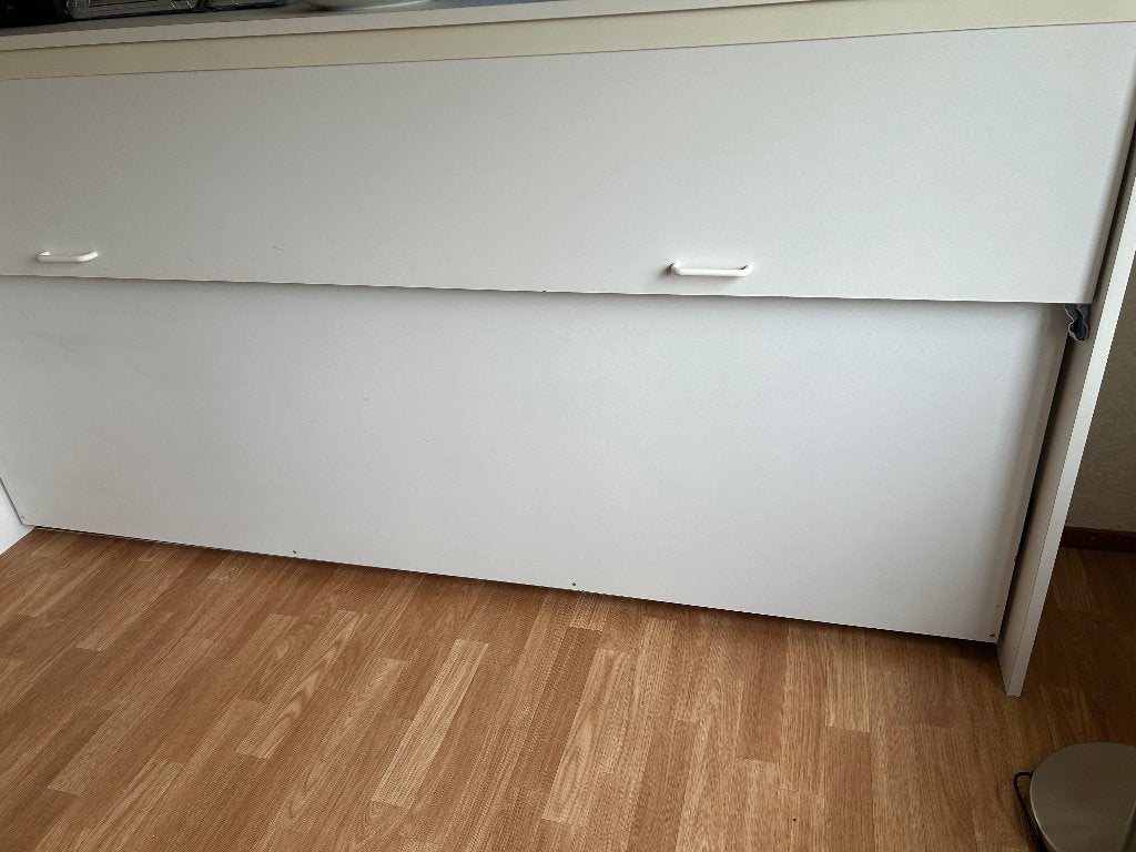 Opklapbed Wit compleet, Ophalen, Gebruikt, Wit, Neutraal