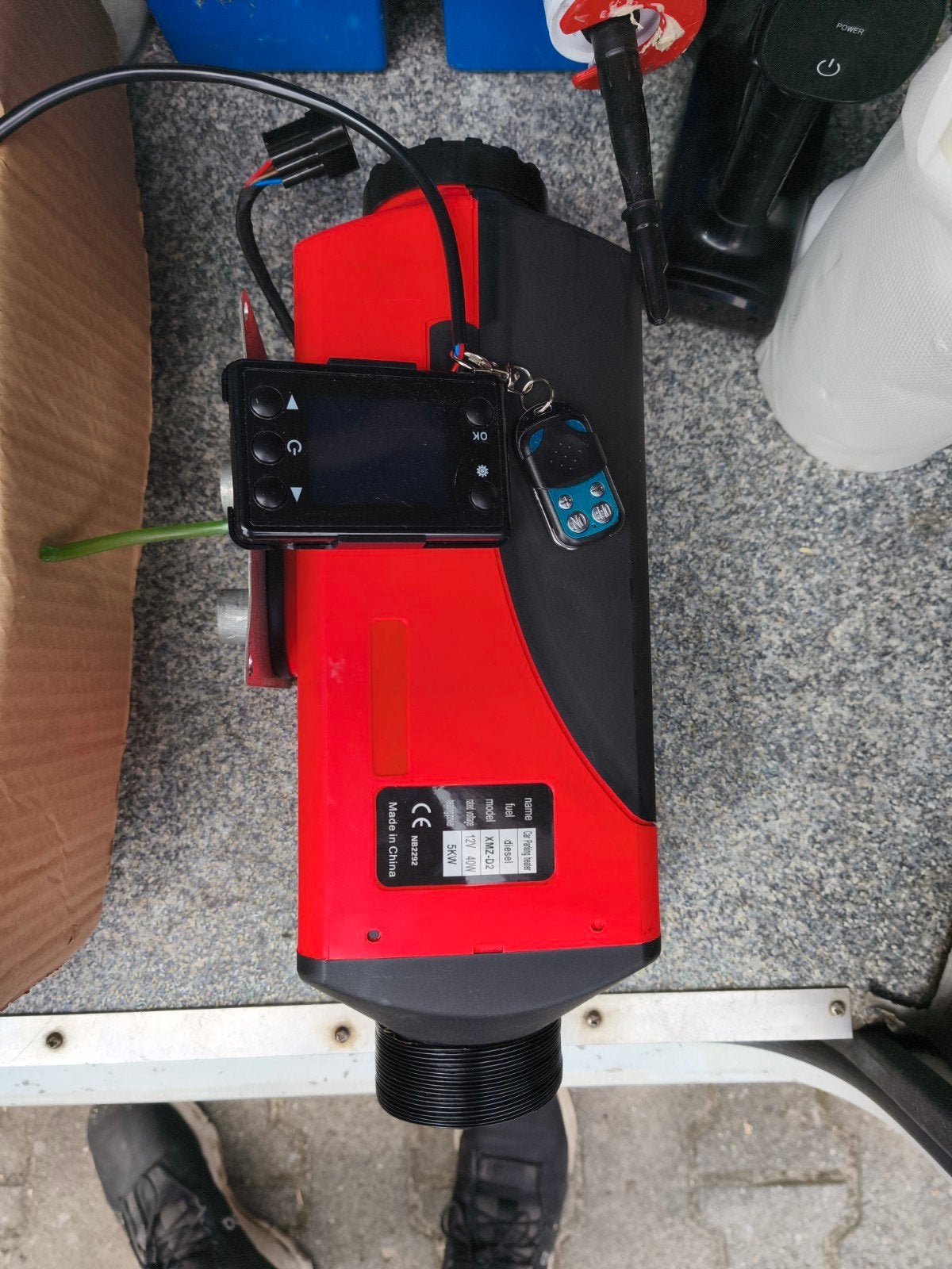 Diesel Standkachel 12V 5KW met Afstandsbediening, Ophalen of Verzenden, Gebruikt