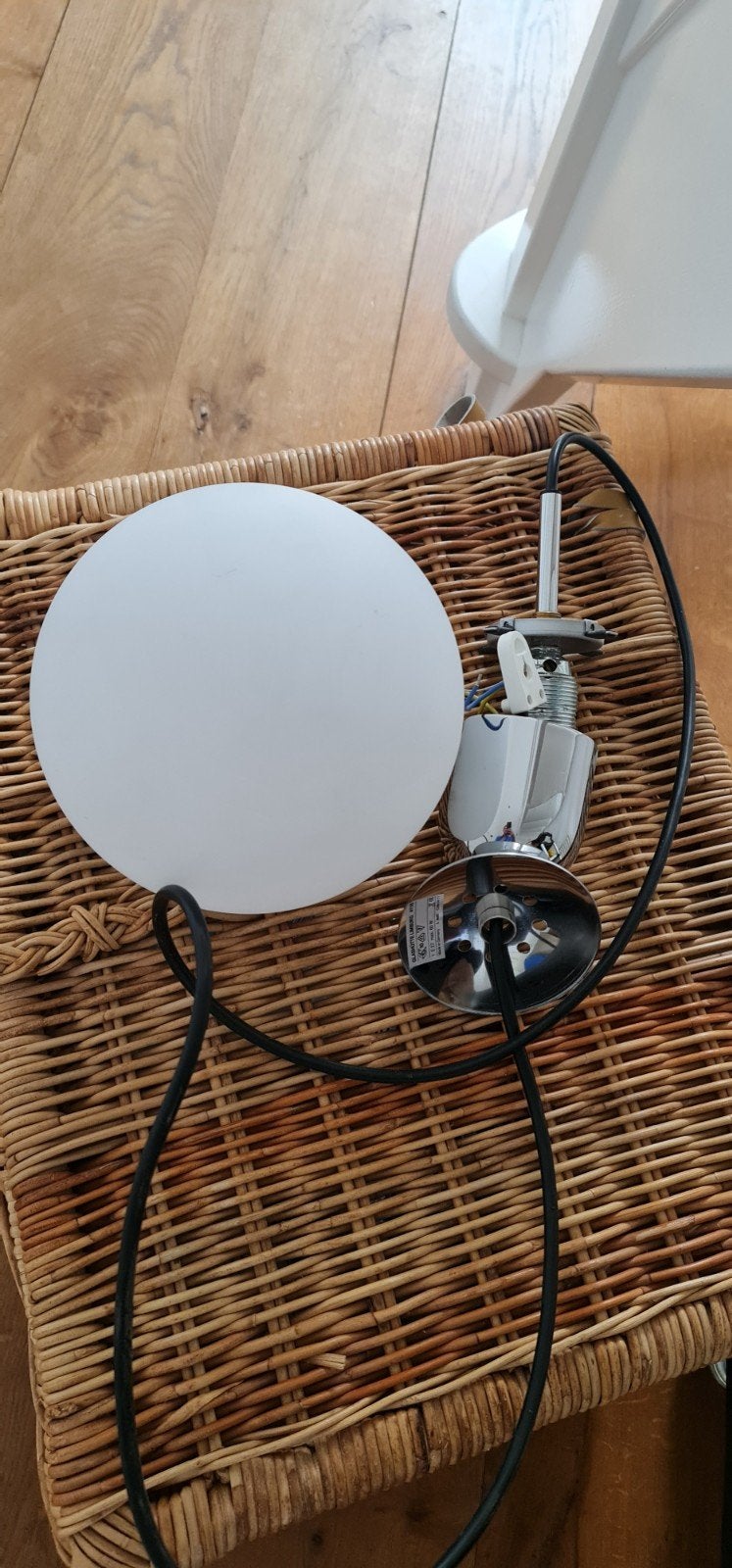 glashütte limburg bolvormige lamp - space age - vintage, Ophalen of Verzenden, E27 (groot)