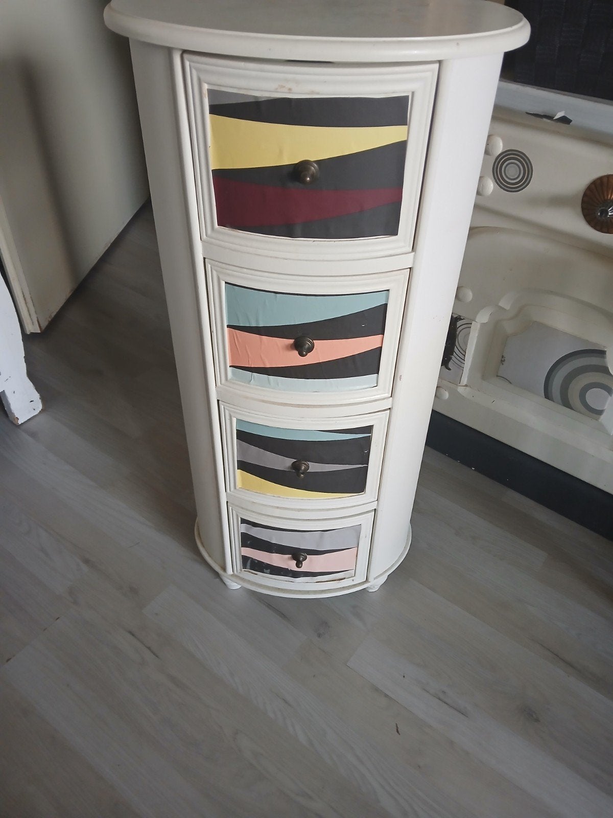 Decoratief kastje met 4 laden, 80 cm hoog, Ophalen, Minder dan 50 cm, Gebruikt, 3 of 4 laden