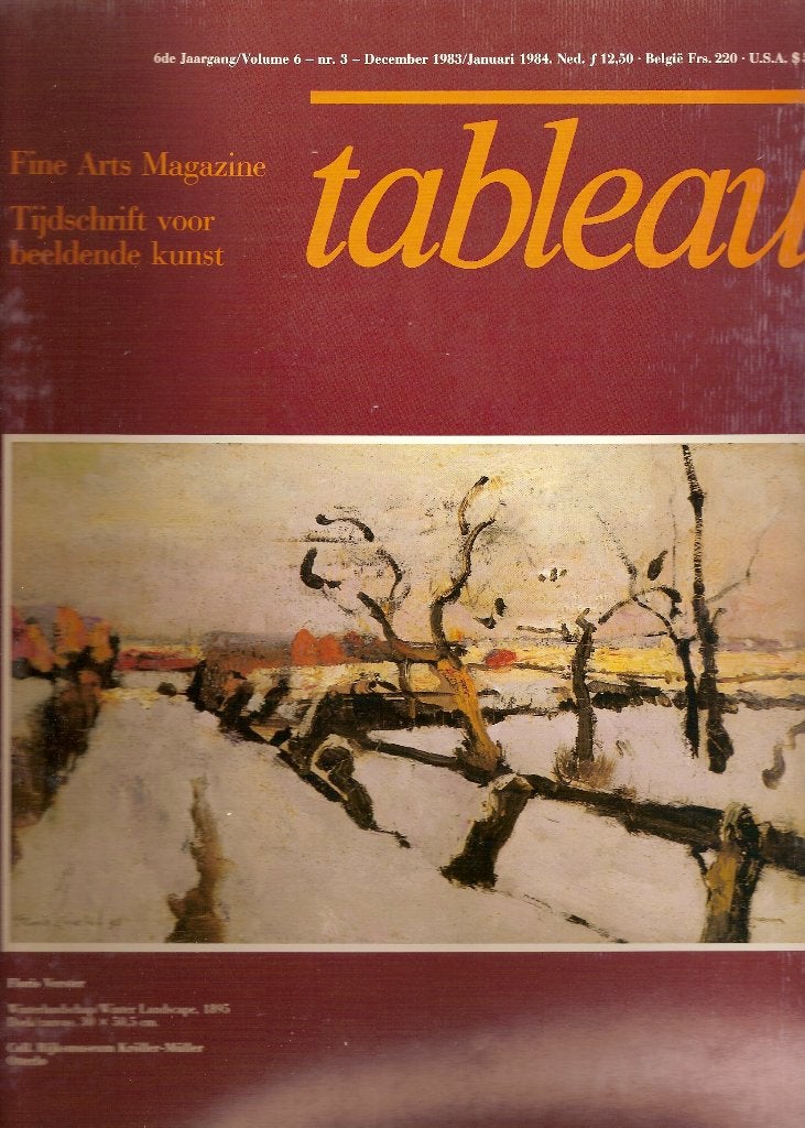 4 x Tableau, tijdschrift voor beeldende kunst, Ophalen of Verzenden, Gelezen