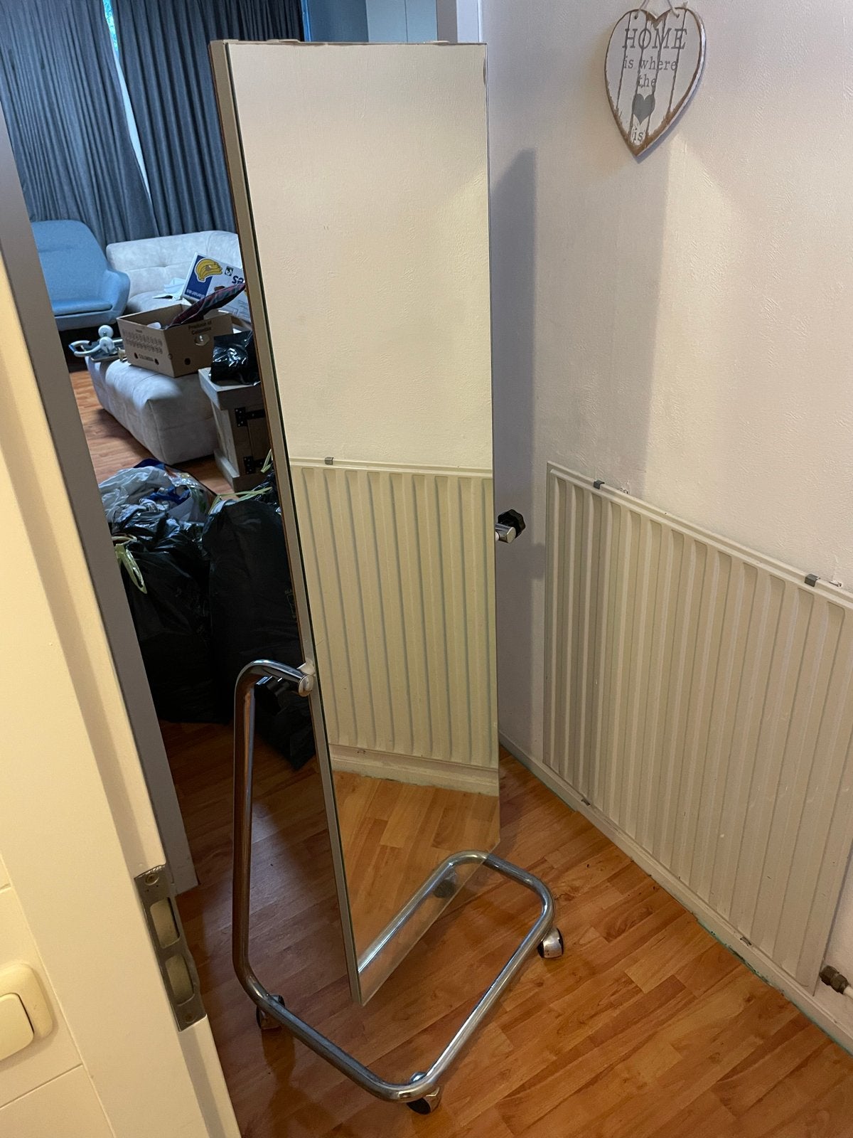 Passpiegel op wielen, Ophalen, Minder dan 50 cm, Gebruikt, 150 tot 200 cm