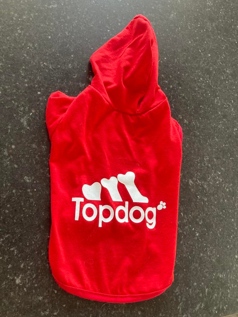 Honden hoodie kleur rood lengte 28 cm, Ophalen of Verzenden, Nieuw, Hondenshirt