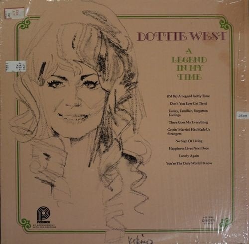 LP - Dottie West ‎– A Legend In My Time, LP, Gebruikt, Ophalen of Verzenden, Country