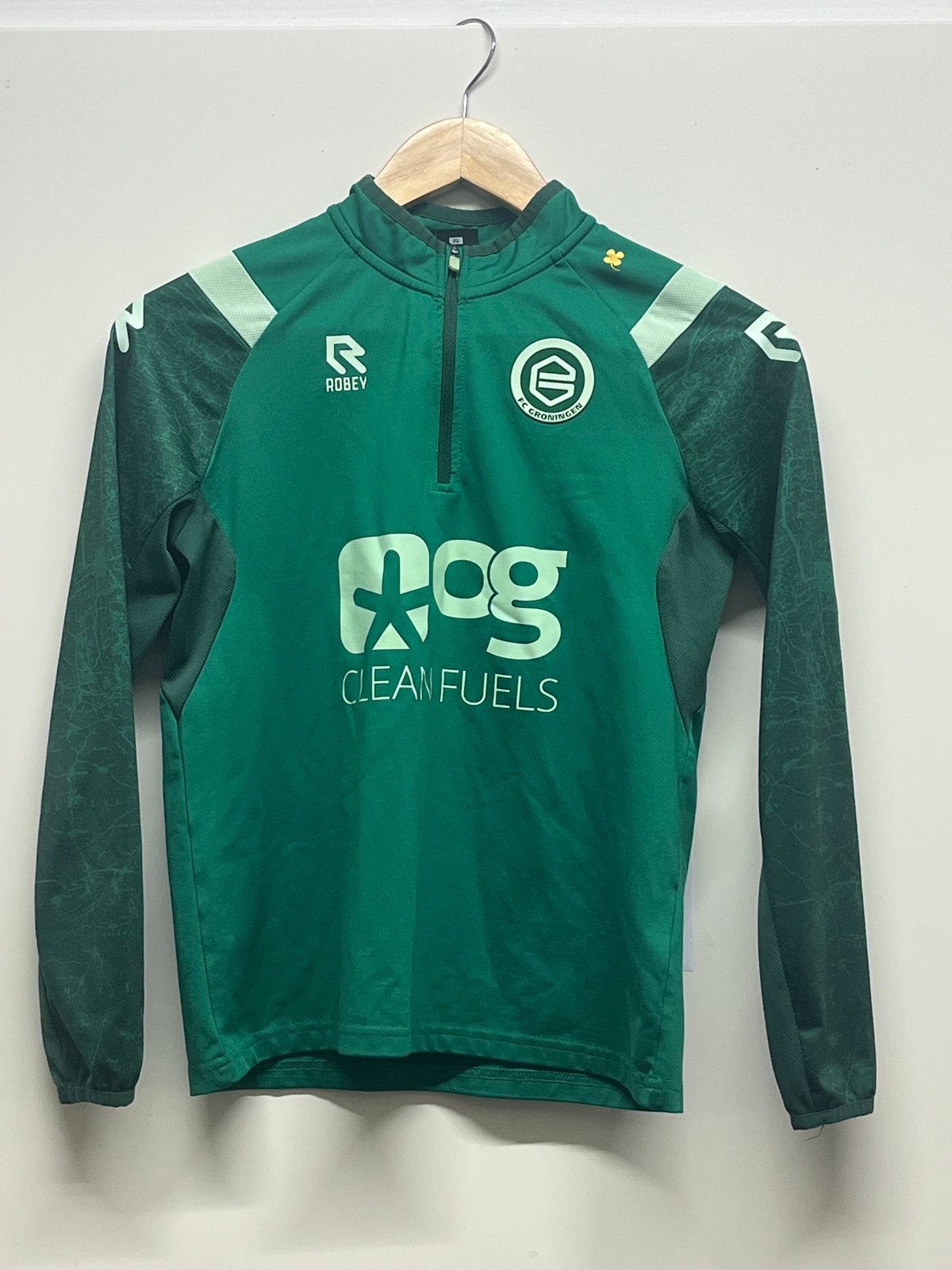 FC Groningen Trainingspak - Maat 152, Ophalen of Verzenden, Zo goed als nieuw, Jongen of Meisje, Setje