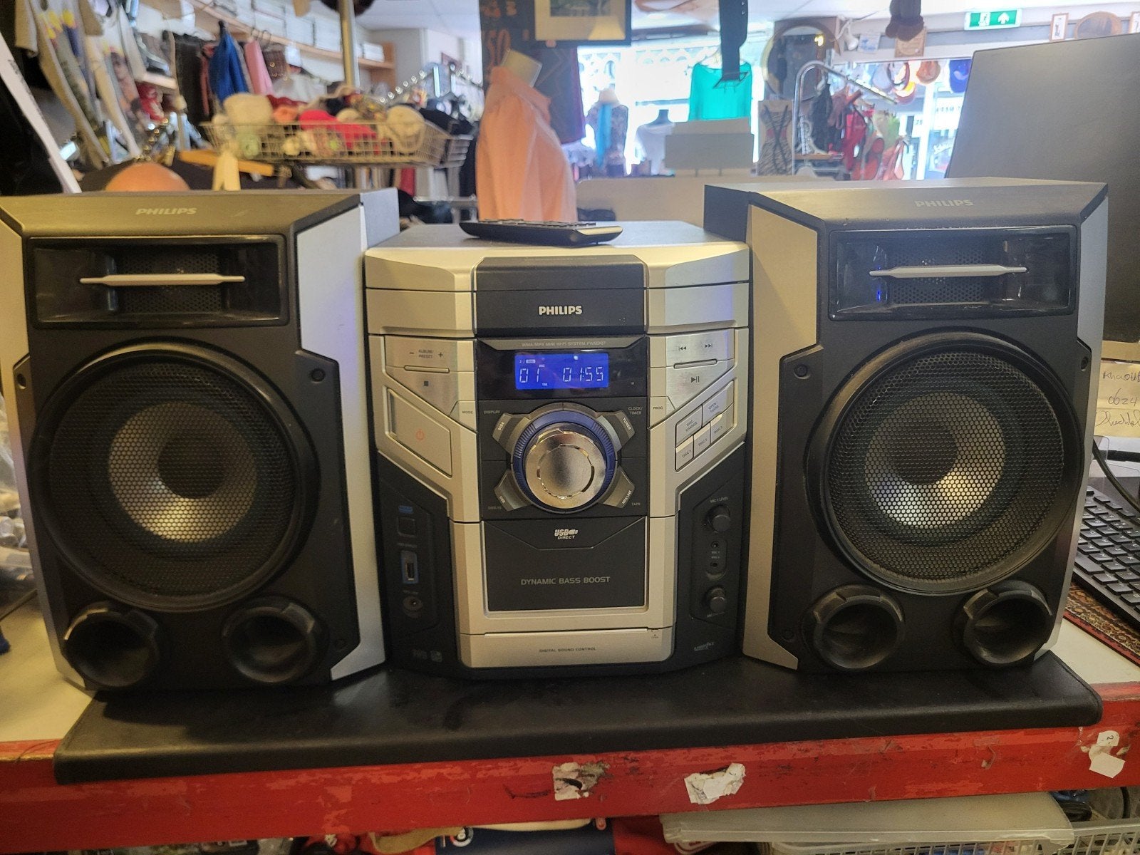 Philips FWM397/12 Mini Hi-Fi Systeem met CD, Radio, USB, Philips, Gebruikt, Microset, Info@philips.com