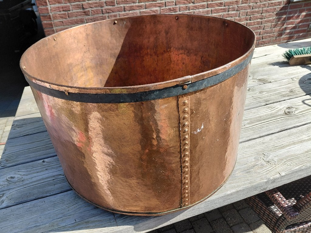 Koperen ketel, rood koperen ketel, kookketel, Ophalen, Koper