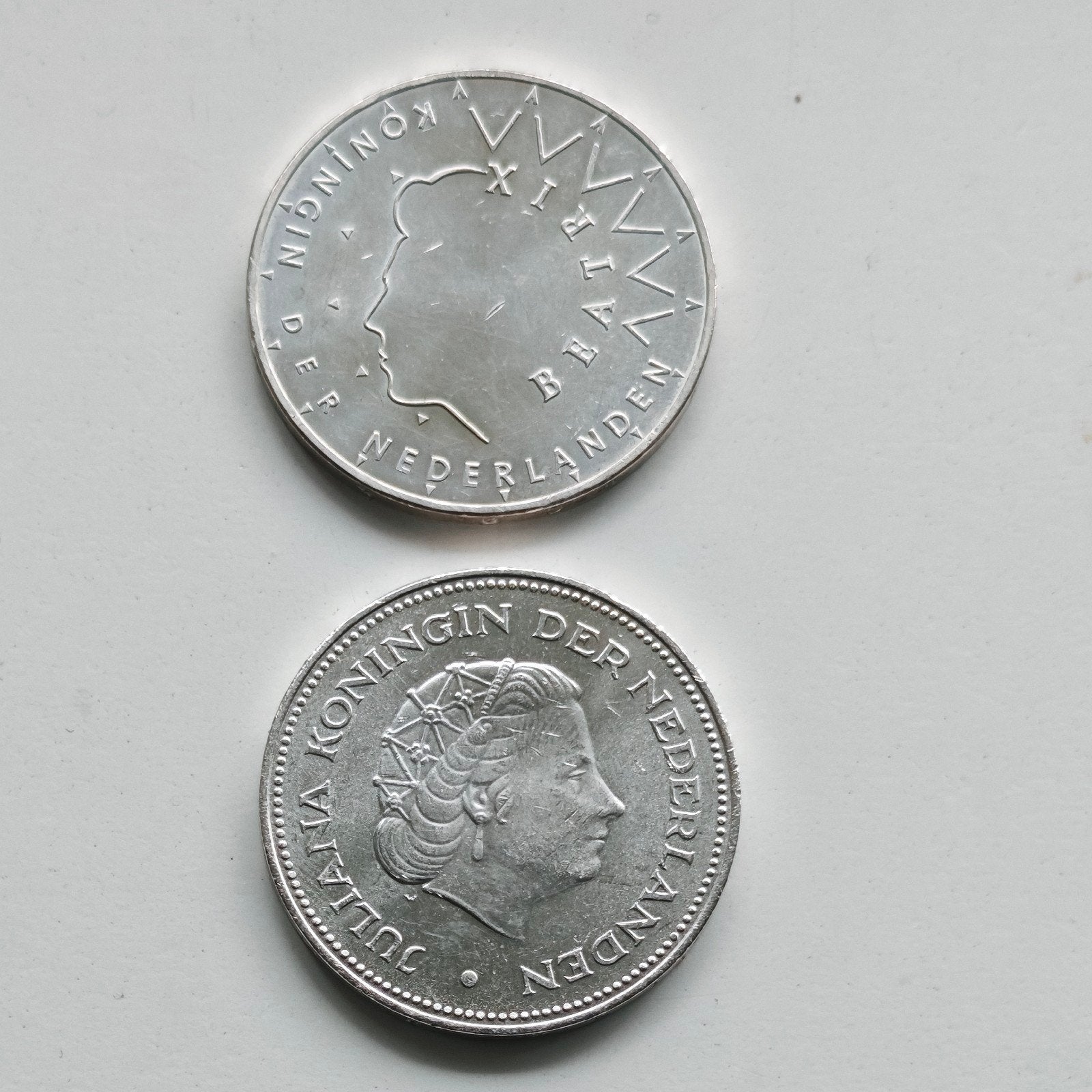 2 Dutch commemorative silver coins, Postzegels en Munten, Munten | Nederland, Ophalen of Verzenden, Koningin Beatrix, 50 gulden
