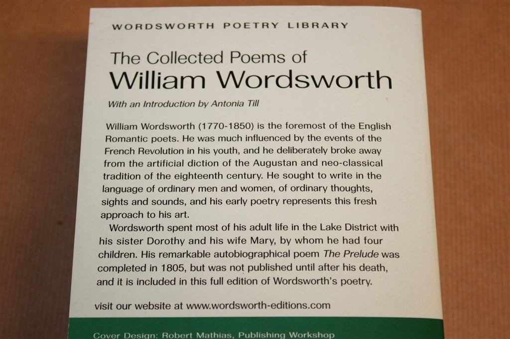 The Collected Poems of W. Wordsworth — Wordsworth 2006, Ophalen of Verzenden, Zo goed als nieuw