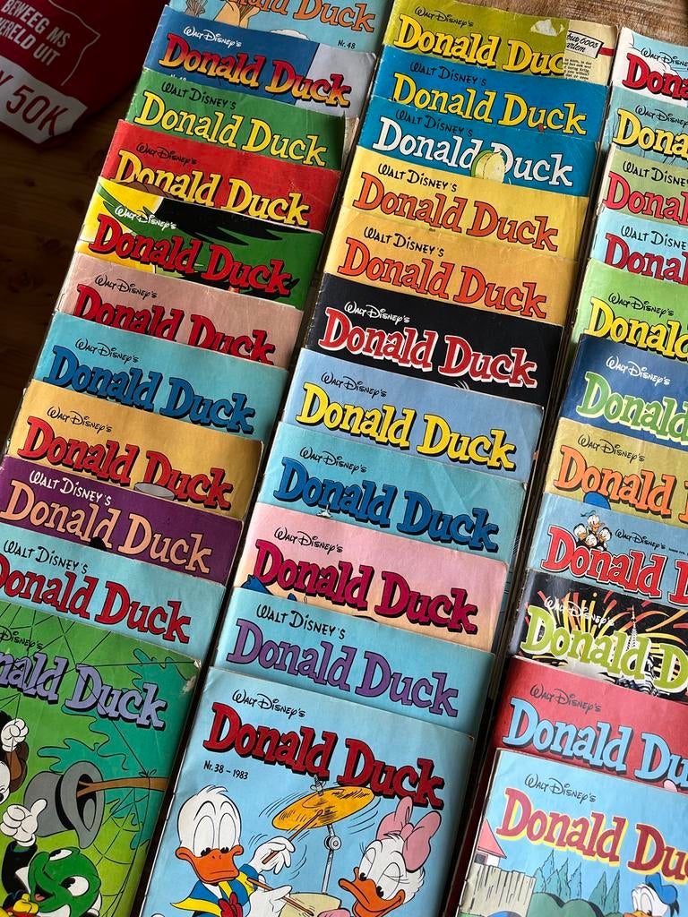 Donald Duck stripboeken jaren '70 & '80 - 56 stuks, Meerdere stripboeken, Ophalen of Verzenden, Gelezen