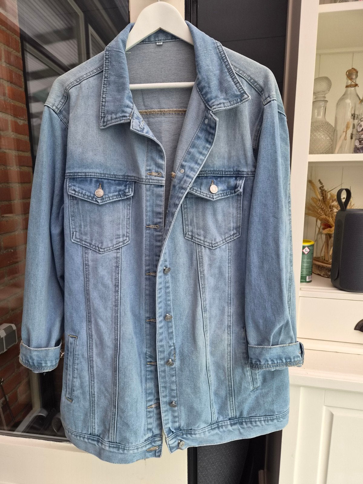 Spijkerjas lang model, Kleding | Dames, Ophalen of Verzenden, Nieuw, Blauw