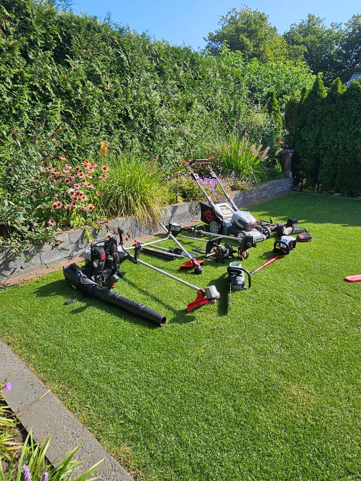 Cramer accu tuinmachines set, Ophalen, Cirkelmaaier, Versnellingen, Accu-grasmaaier