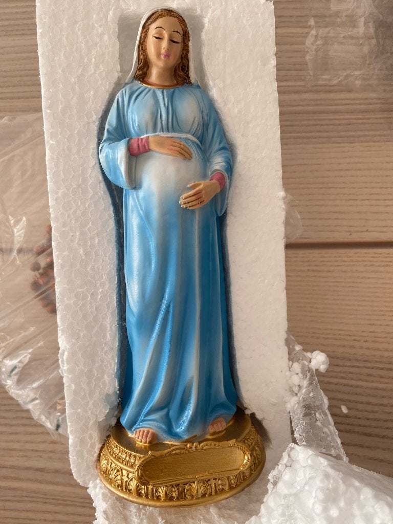 De Heilige Maagd Maria Met Blauwe Jurk Beeld Godsdienst, Verzenden, Nieuw, Beeld(je), Christendom | Katholiek