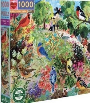 eeBoo - Birds in the Park - 1000 stukjes, Hobby en Vrije tijd, Denksport en Puzzels, Ophalen of Verzenden, 500 t/m 1500 stukjes