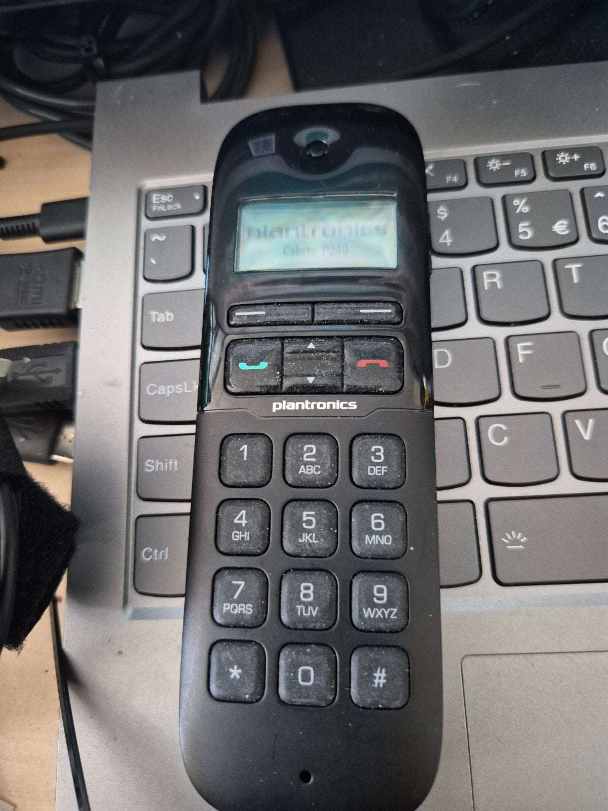 Plantronics Calisto P240-M USB Handset voor VoIP, Ophalen of Verzenden, Gebruikt, 1 handset