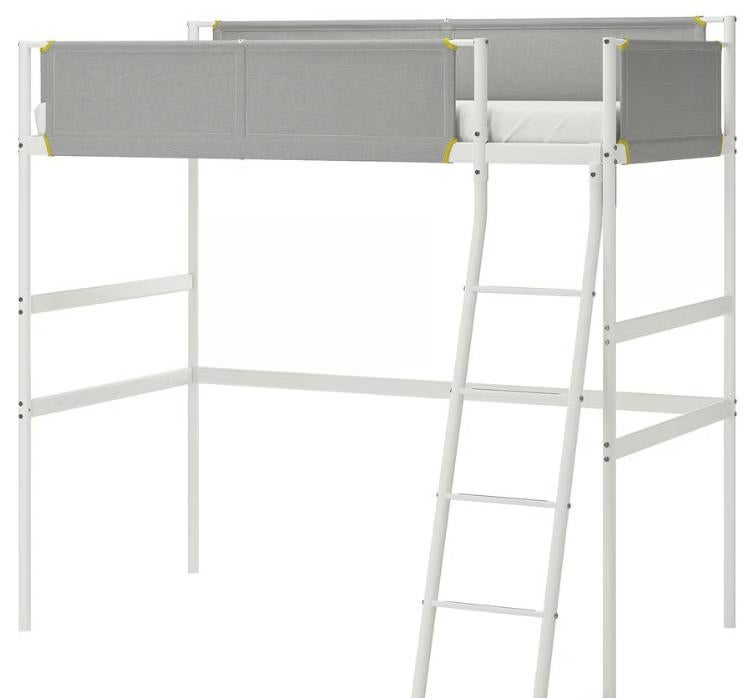 IKEA Loft bed + Mattress, Ophalen, 90 cm, Eenpersoons, Zo goed als nieuw