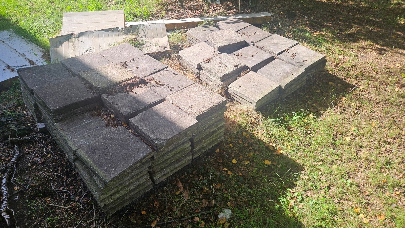 Stoeptegels 30x30 4dik gratis, Tuin en Terras, Ophalen, Gebruikt, Beton, Terrastegels
