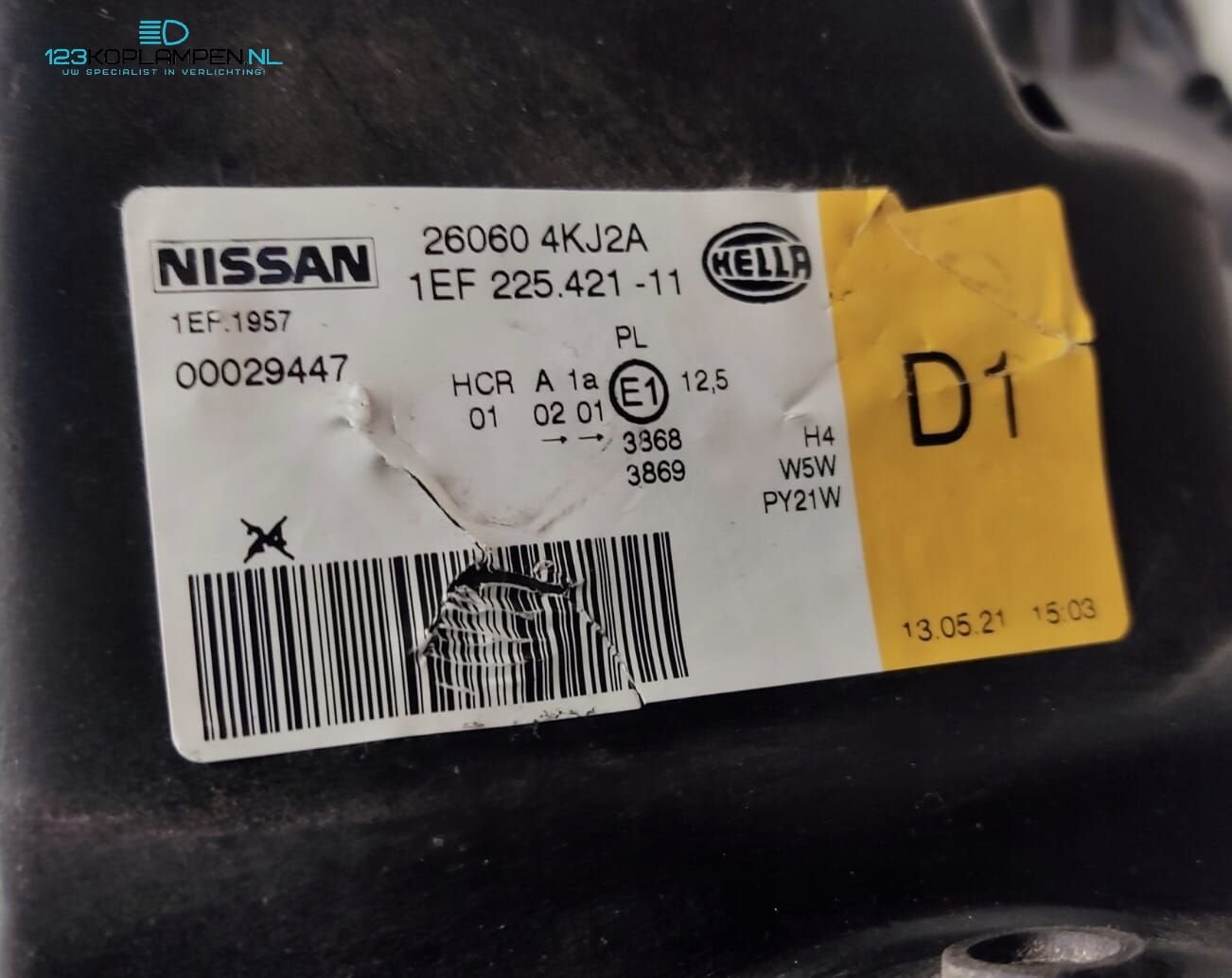 Nissan Navara 4 H4 koplamp links rechts, Auto-onderdelen, Gebruikt, -, -, Ophalen of Verzenden