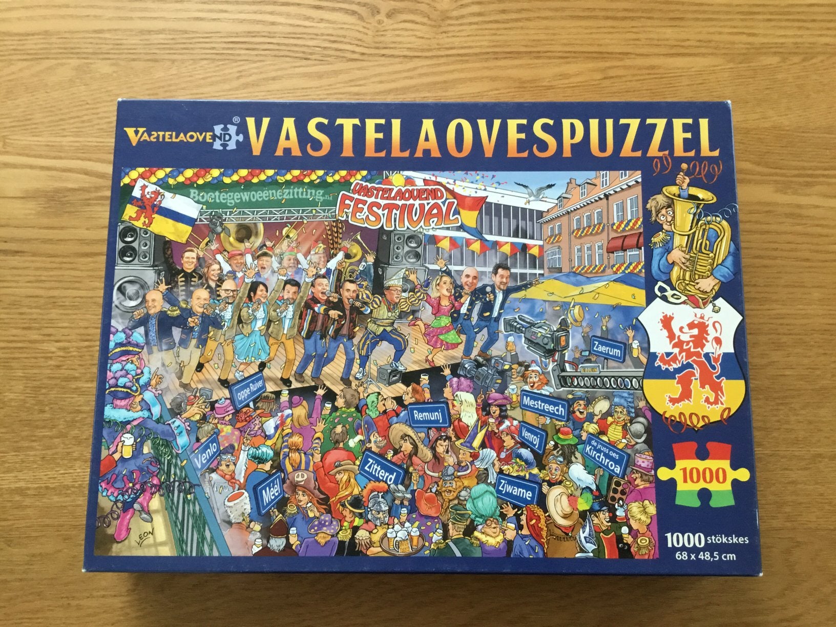 Vastelaovend Festival puzzel 1000 stukjes, Ophalen, 500 t/m 1500 stukjes, Zo goed als nieuw