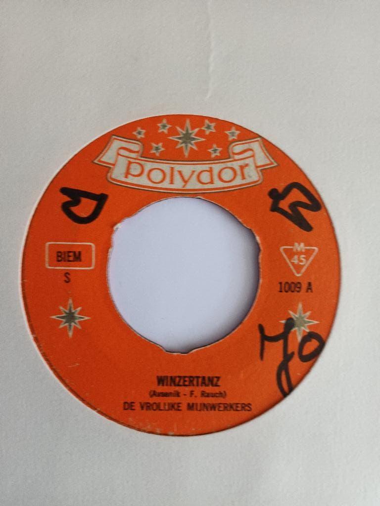 Vrolijke Mijnwerkers - Winzertanz  (Polydor S 1009), 7 inch, Ophalen of Verzenden, Zo goed als nieuw, Levenslied of Smartlap