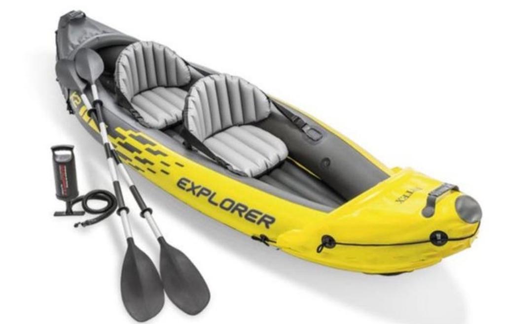 Intex Explorer K2 kayak set inclusief alles 1x gebruikt, Ophalen, Zo goed als nieuw, Twee personen, Overige typen