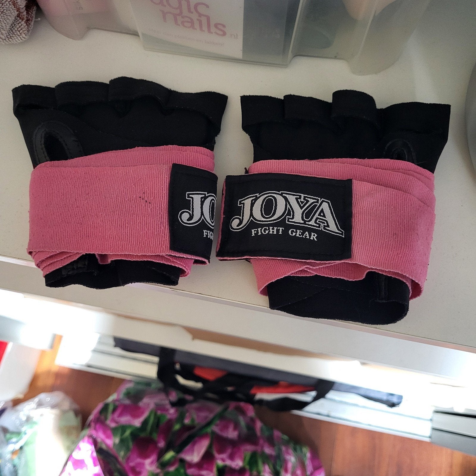 Joya Fight Gear Boksbinnenhandschoenen - Roze, Sport en Fitness, Ophalen of Verzenden, Gebruikt, Boksbinnenhandschoenen